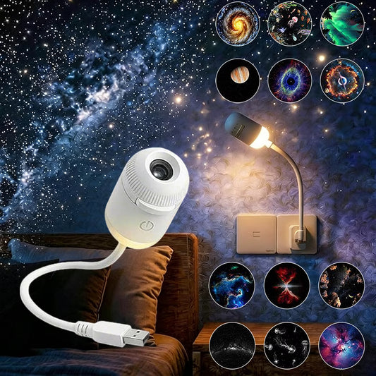 Projecteur Galaxy 2-en-1 – Transformez votre plafond en ciel étoilé